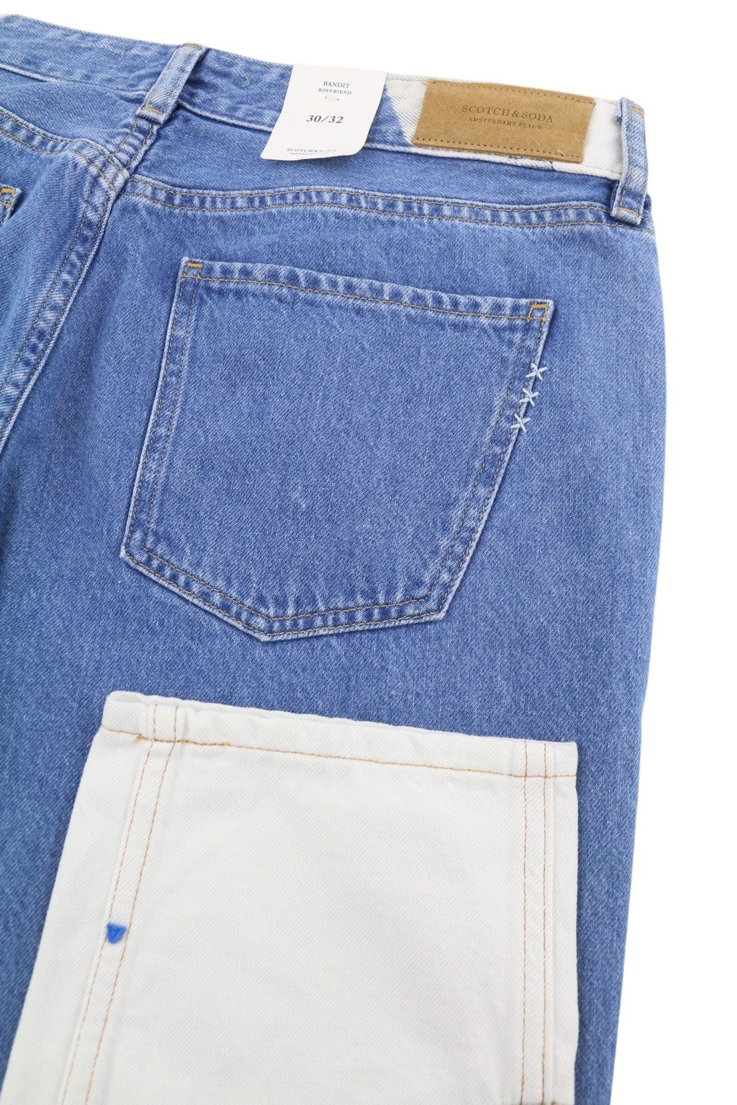 SCOTCH & SODA Bandit Women Jeans W30/L32 Blue Boyfriend Fit Cropped