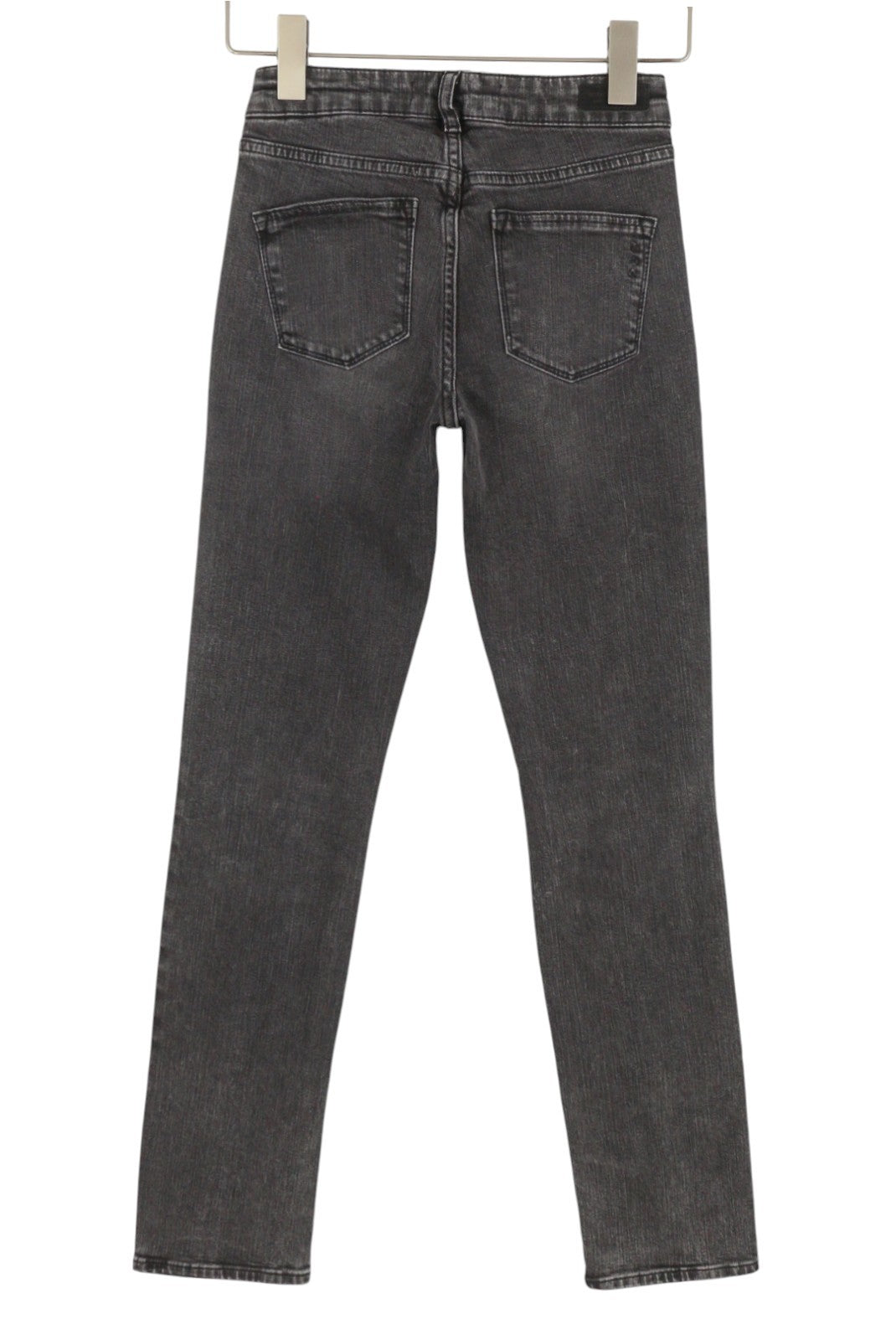 SCOTCH & SODA Supreme Women Jeans W24/L32 Grey Faded Distress Slim Straight Leg