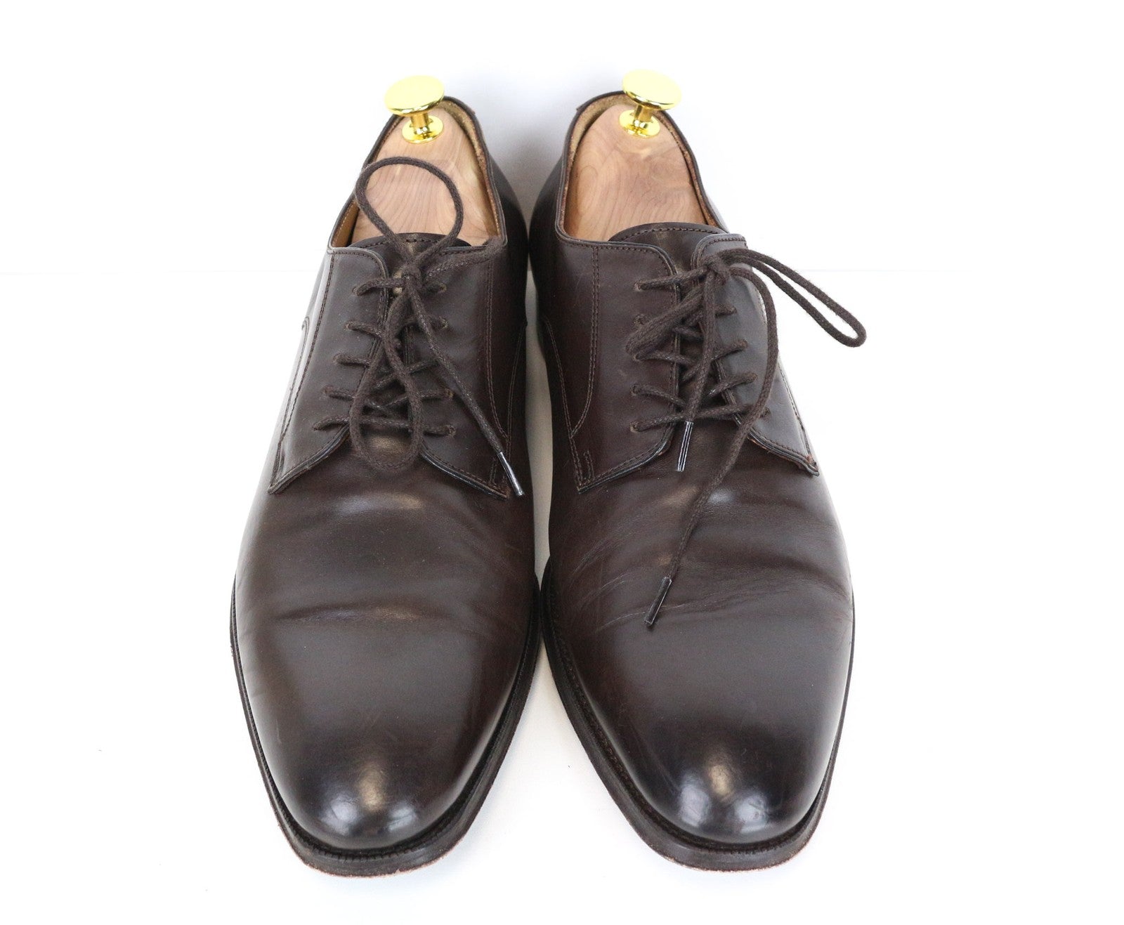 SUITSUPPLY Men Formal Shoes EU41.5 Oxford Dark Brown Pure Calf Leather Classic