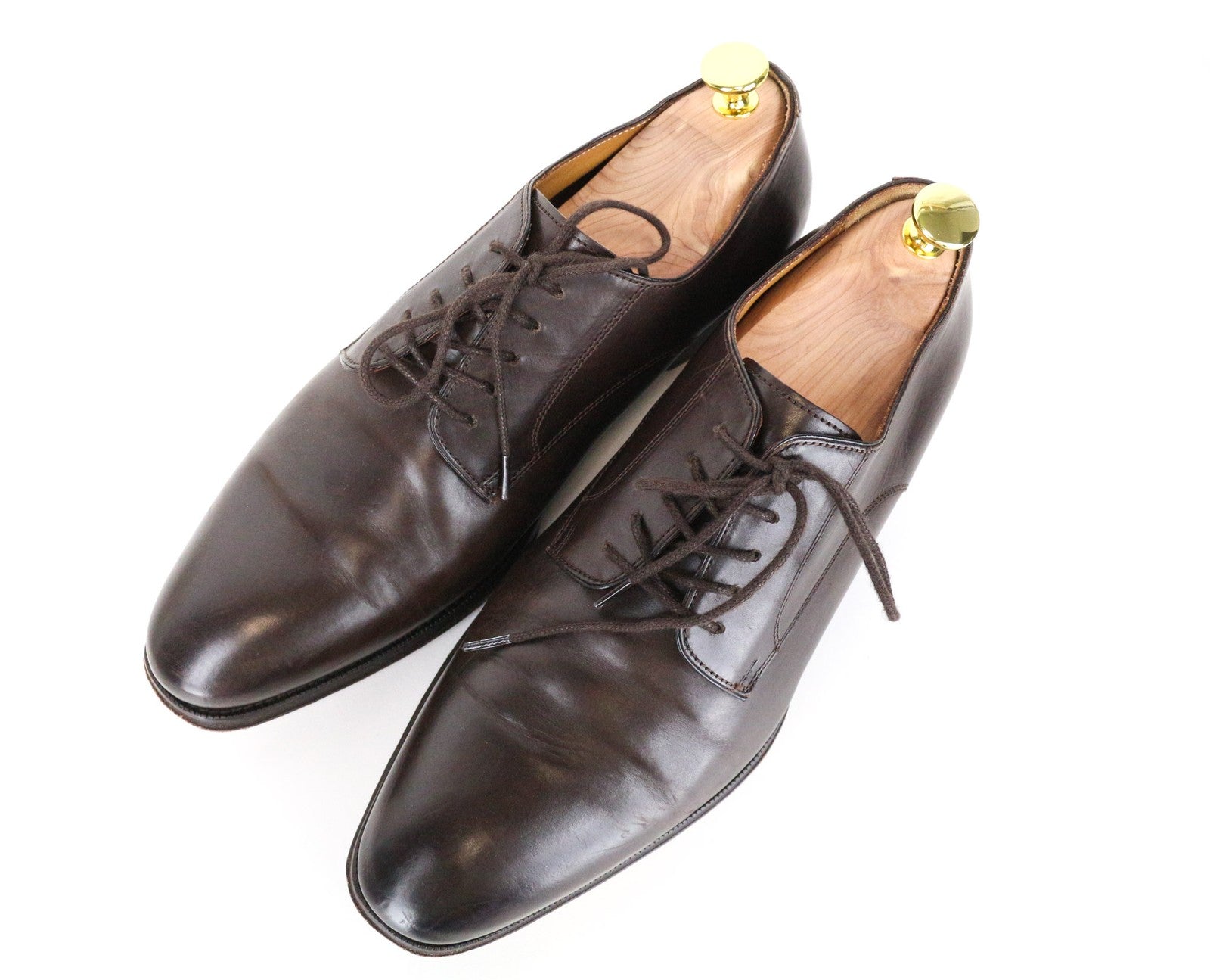 SUITSUPPLY Men Formal Shoes EU41.5 Oxford Dark Brown Pure Calf Leather Classic