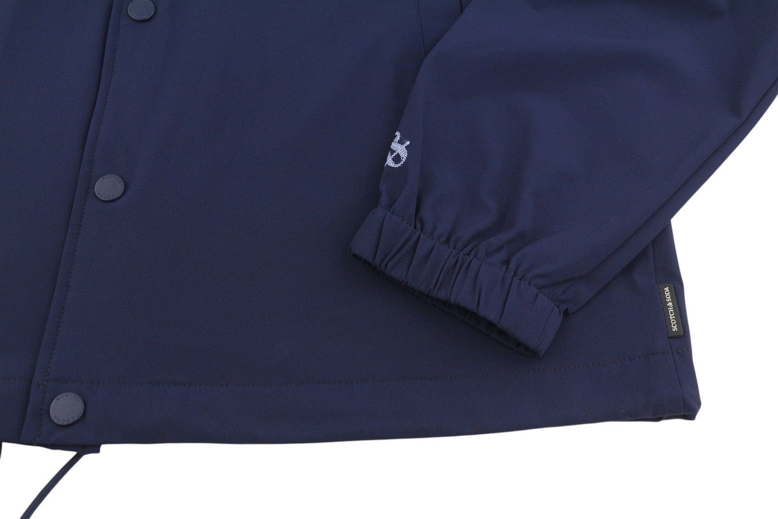 SCOTCH & SODA Men Jacket M Dark Blue Snap Buttons Spread Lightweight
