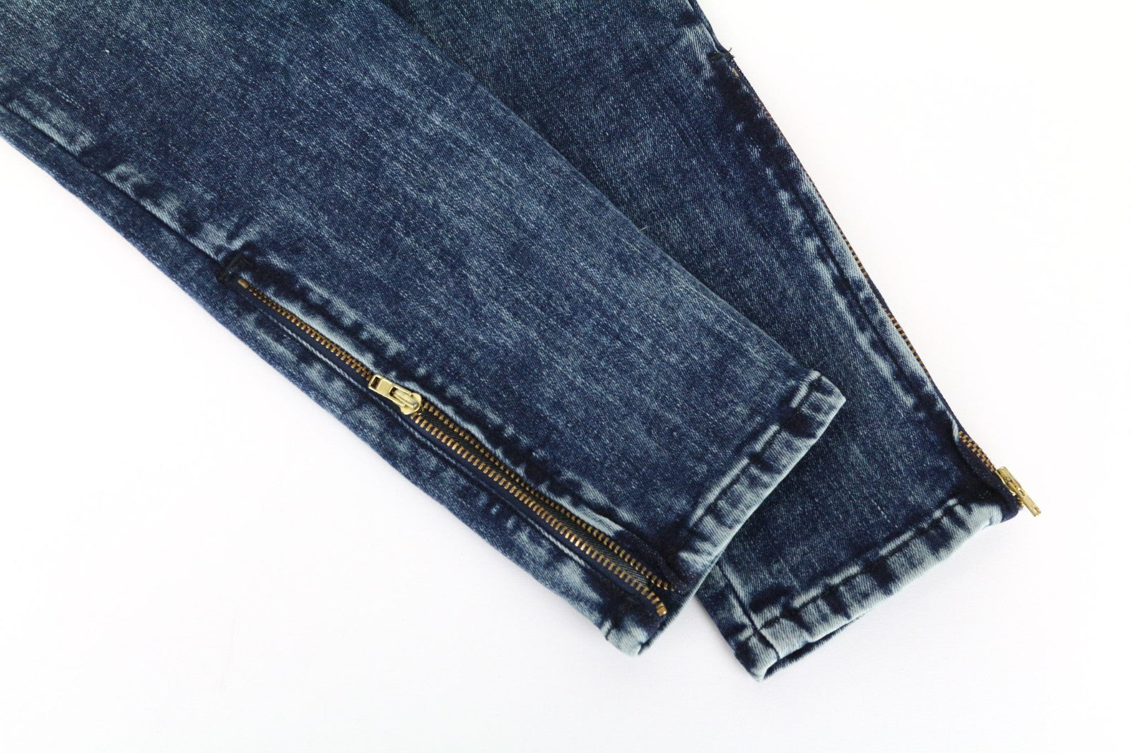 DIESEL Slandy-Zip 069GW Women Jeans W25/L34 Super Skinny Fit Blue Stretch Blue