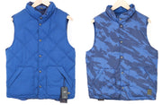 SCOTCH & SODA Ams Couture Men Jacket M Blue Padded Patterned Reversible Gilet