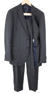 SUITSUPPLY Sienna Men Suit UK46R Single-Breasted Lined Grey Pure Wool 2 Piece