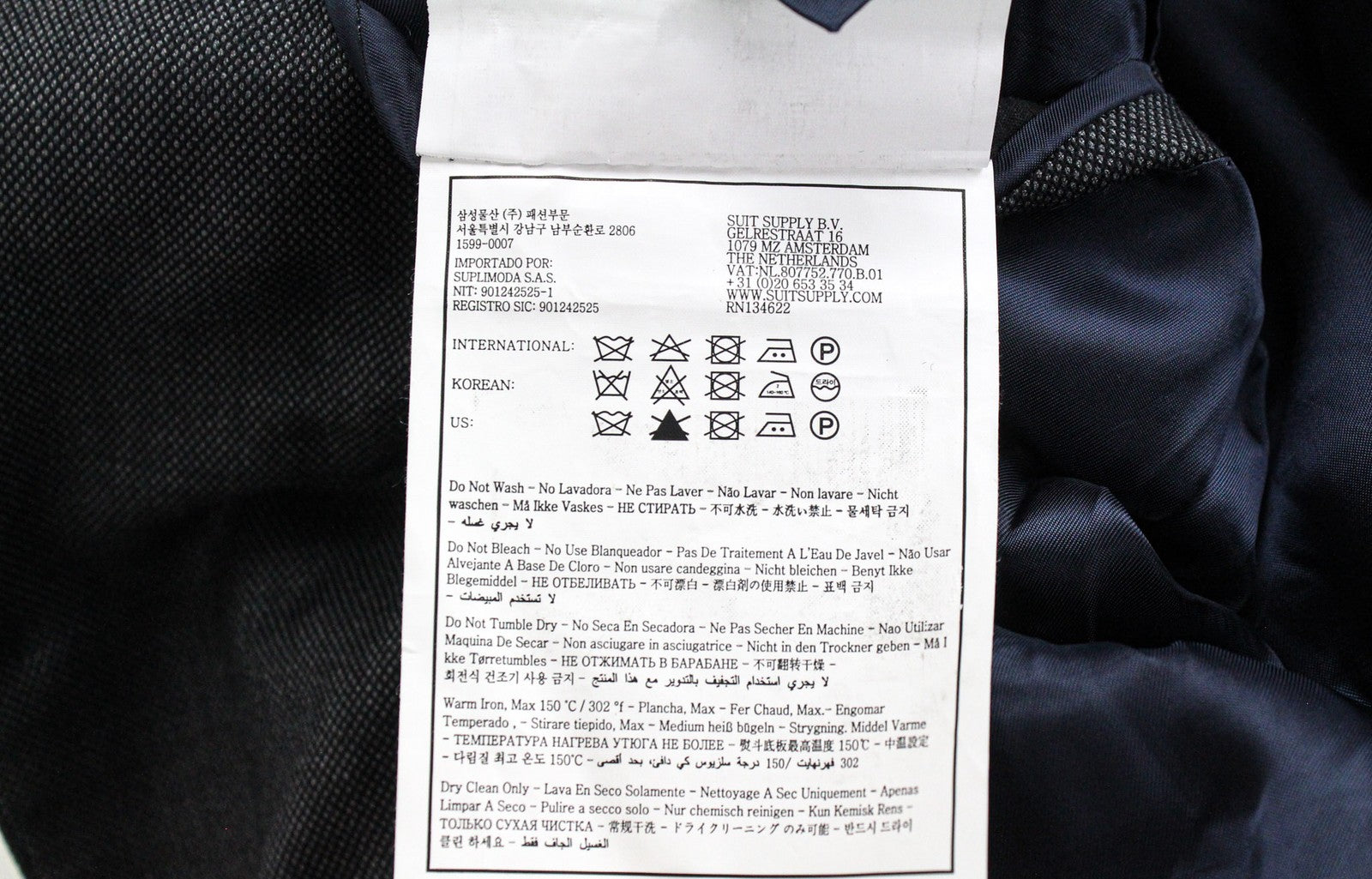 SUITSUPPLY Sienna Men Suit UK46R Single-Breasted Lined Grey Pure Wool 2 Piece