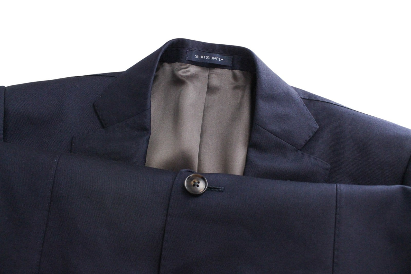 SUITSUPPLY Napoli Men Suit UK36R Single-Breasted Classic Blue Pure Wool 2 Piece