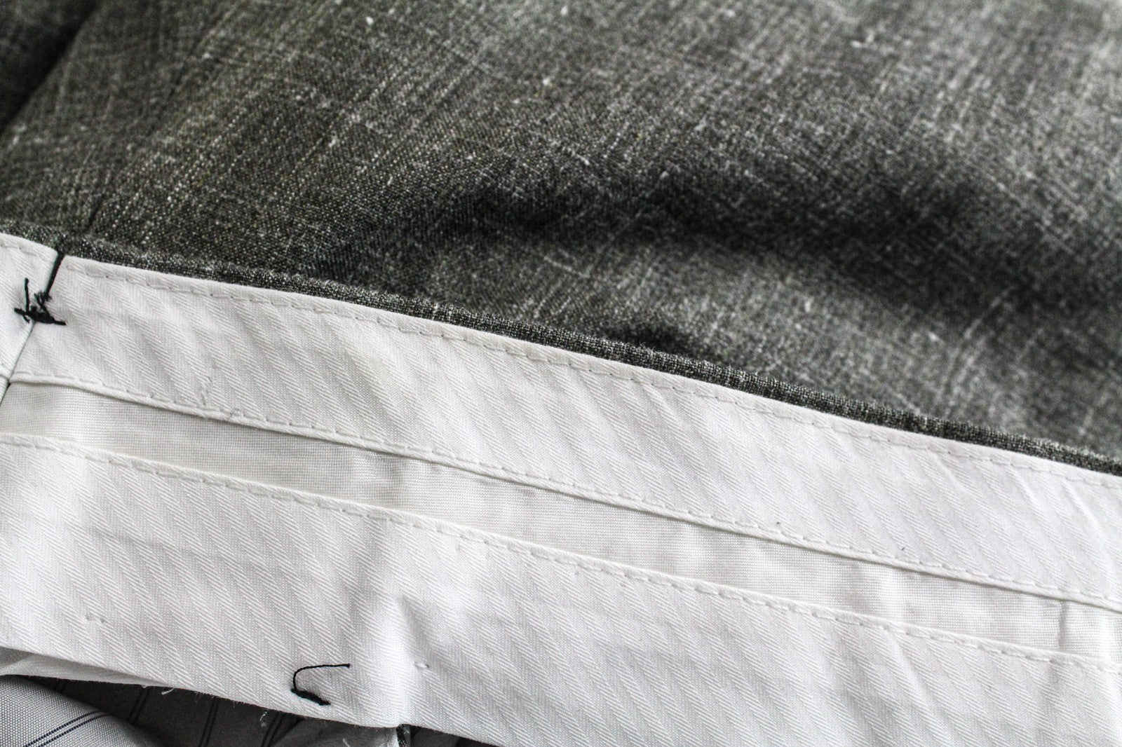 SUITSUPPLY La Spalla Men Suit UK46R Single-Breasted Green Wool Silk Linen 3PC