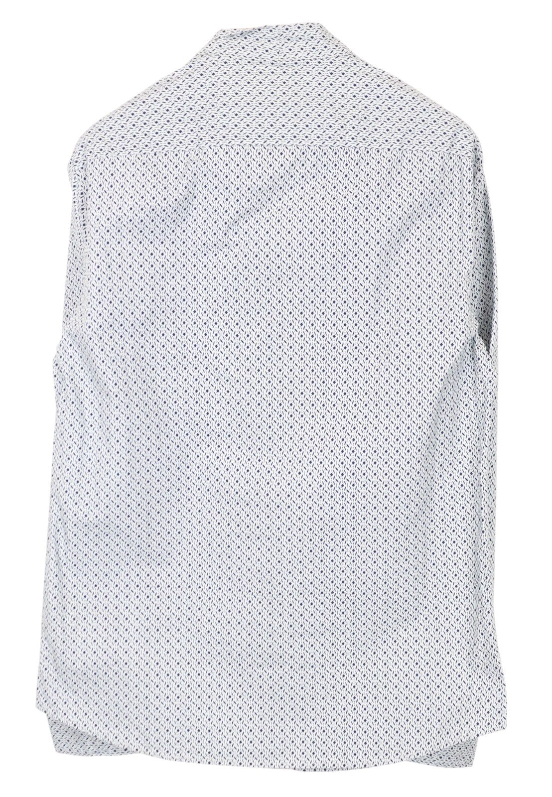 SCOTCH & SODA Ams Couture Men Shirt XL Long Sleeved Cotton White Blue V-Neck