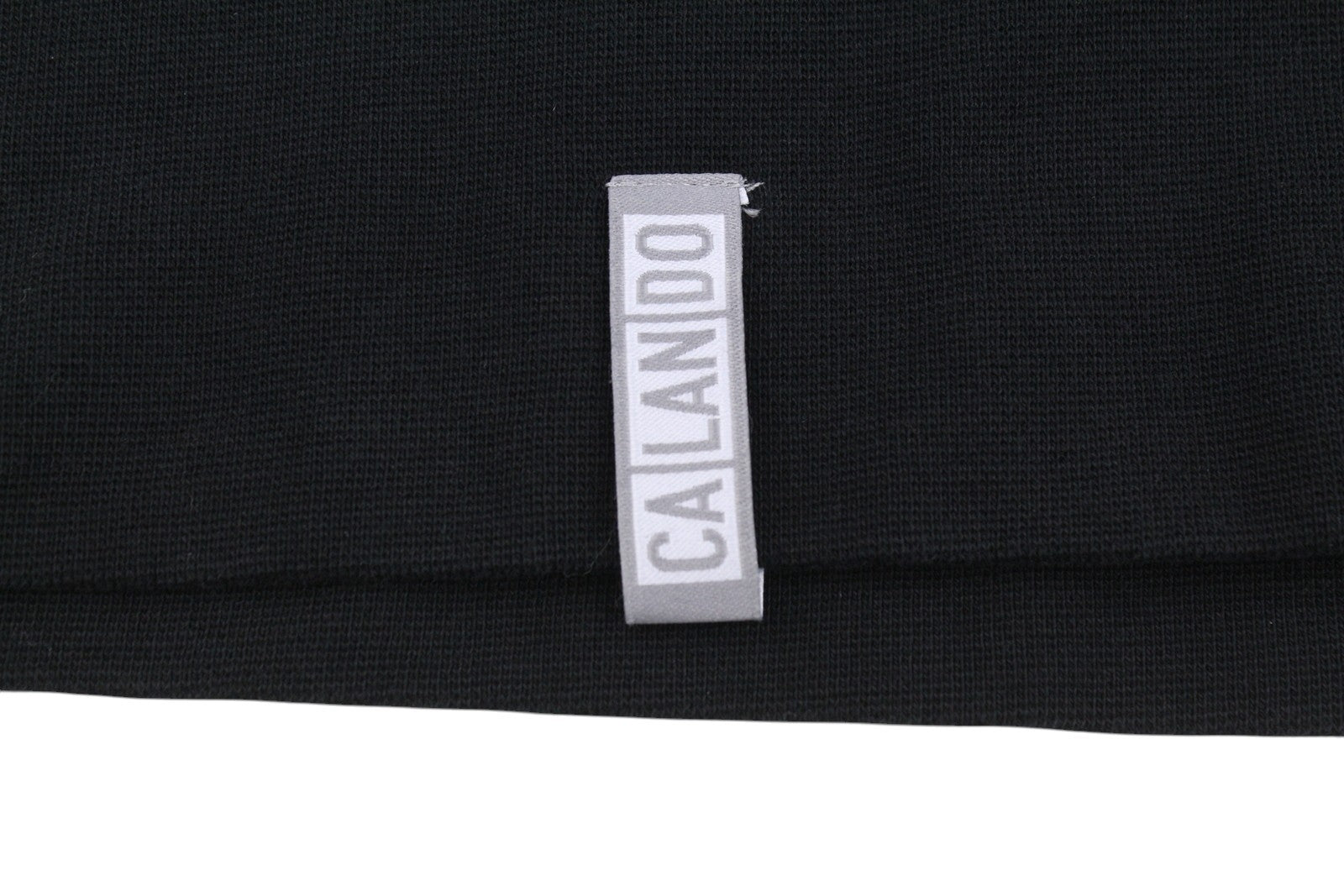 CALANDO Women Dress S Black Oversized Hoodie Long Sleeve