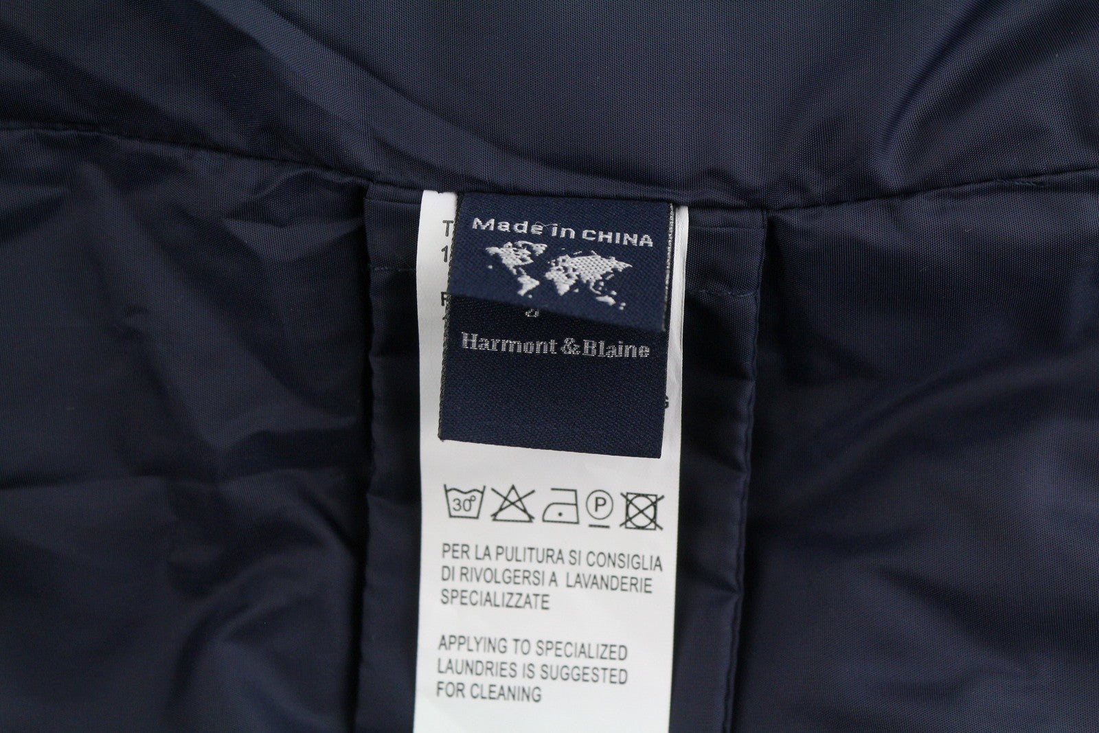 HARMONT & BLAINE Men Jacket L Grey Quilted Padded Button Up Patch Pockets