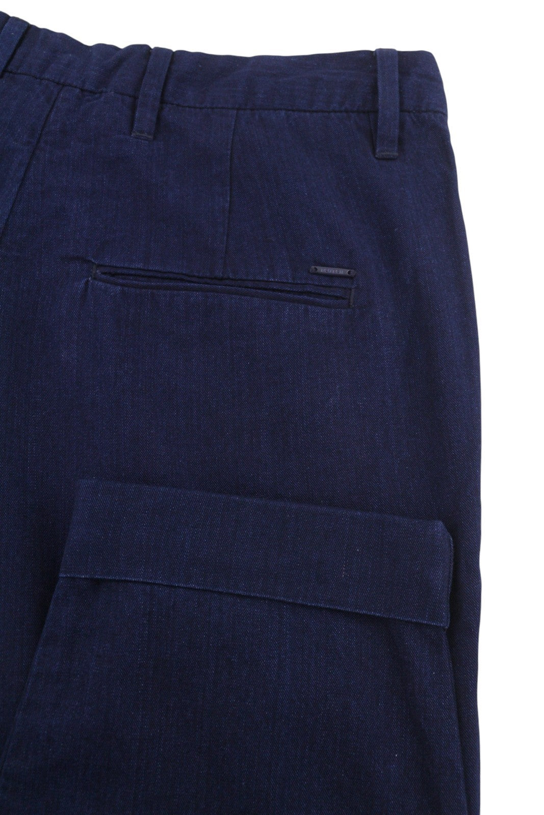 SCOTCH & SODA Women Trousers W26/L32 Dark Blue Pleated Turn Up Cropped