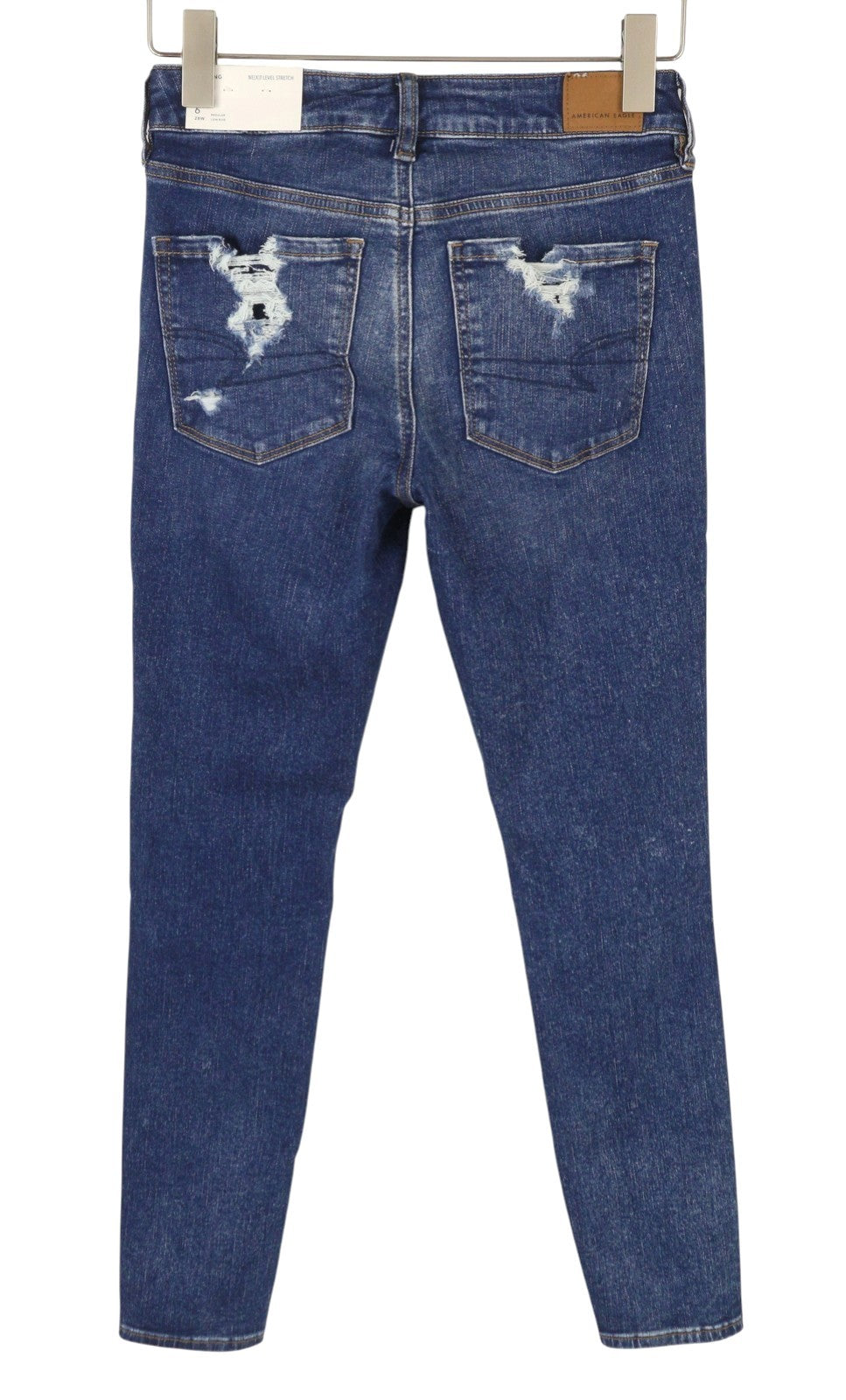 AMERICAN EAGLE OUTFITTERS Jegging Women Jeans W28 Blue Ripped Skinny