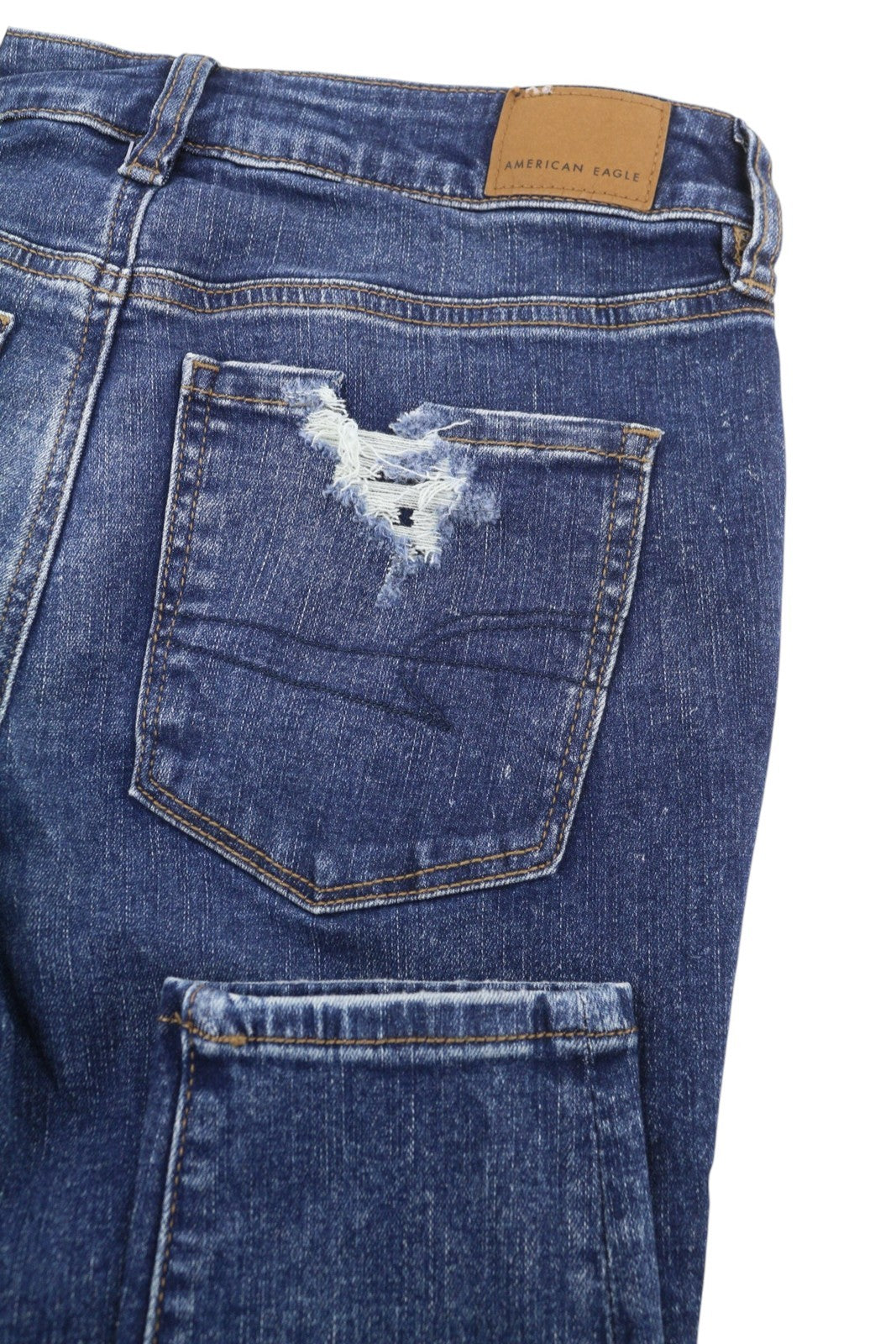 AMERICAN EAGLE OUTFITTERS Jegging Women Jeans W28 Blue Ripped Skinny