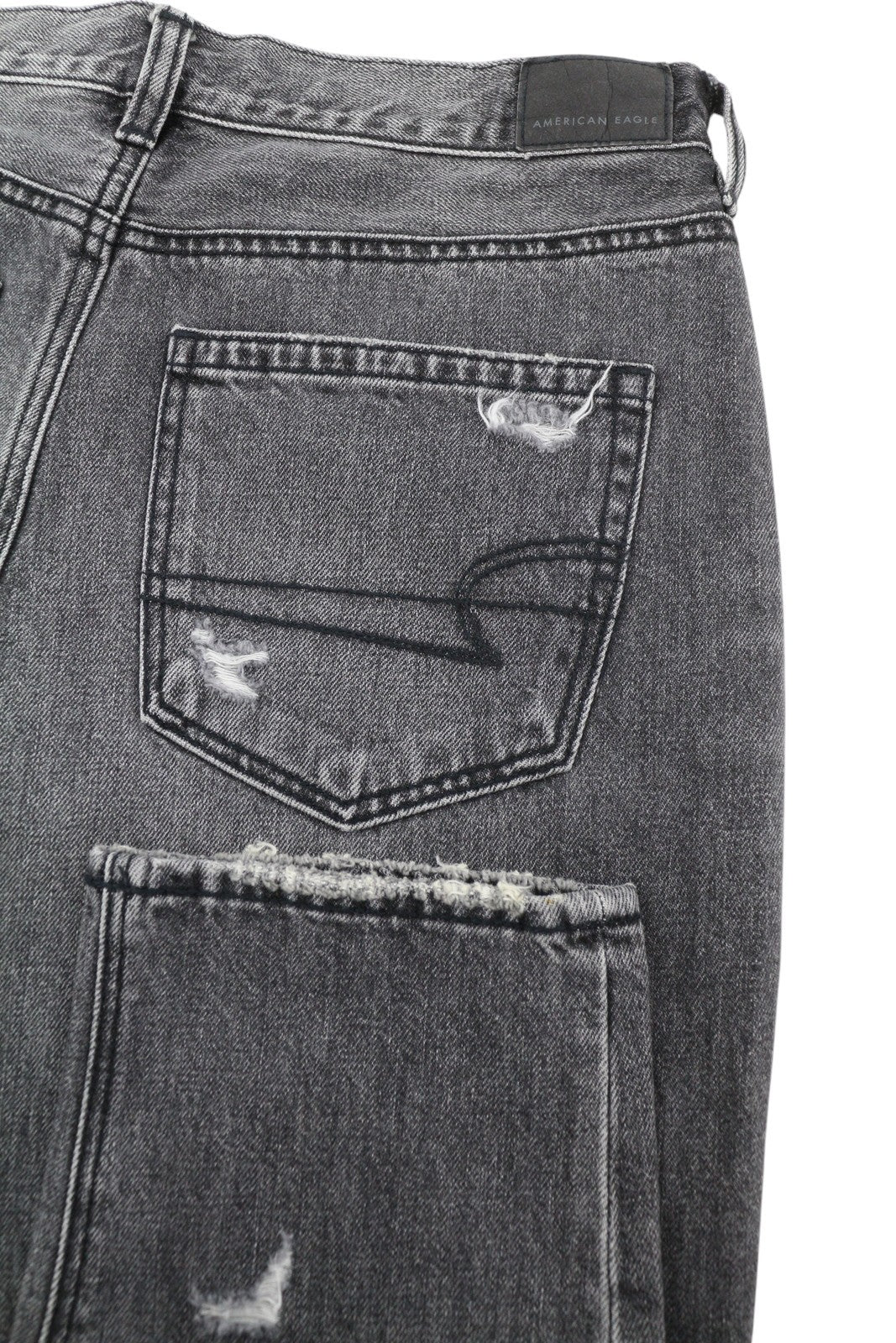 AMERICAN EAGLE OUTFITTERS Mom Women Jeans W29 Dark Grey  Ankle Fit