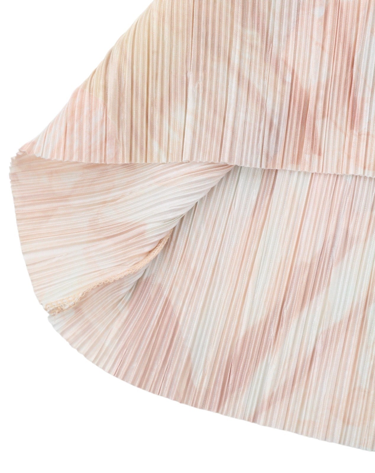 MAX&CO. Women Dress M Light Pink Textured Belted Short Sleeve Midi