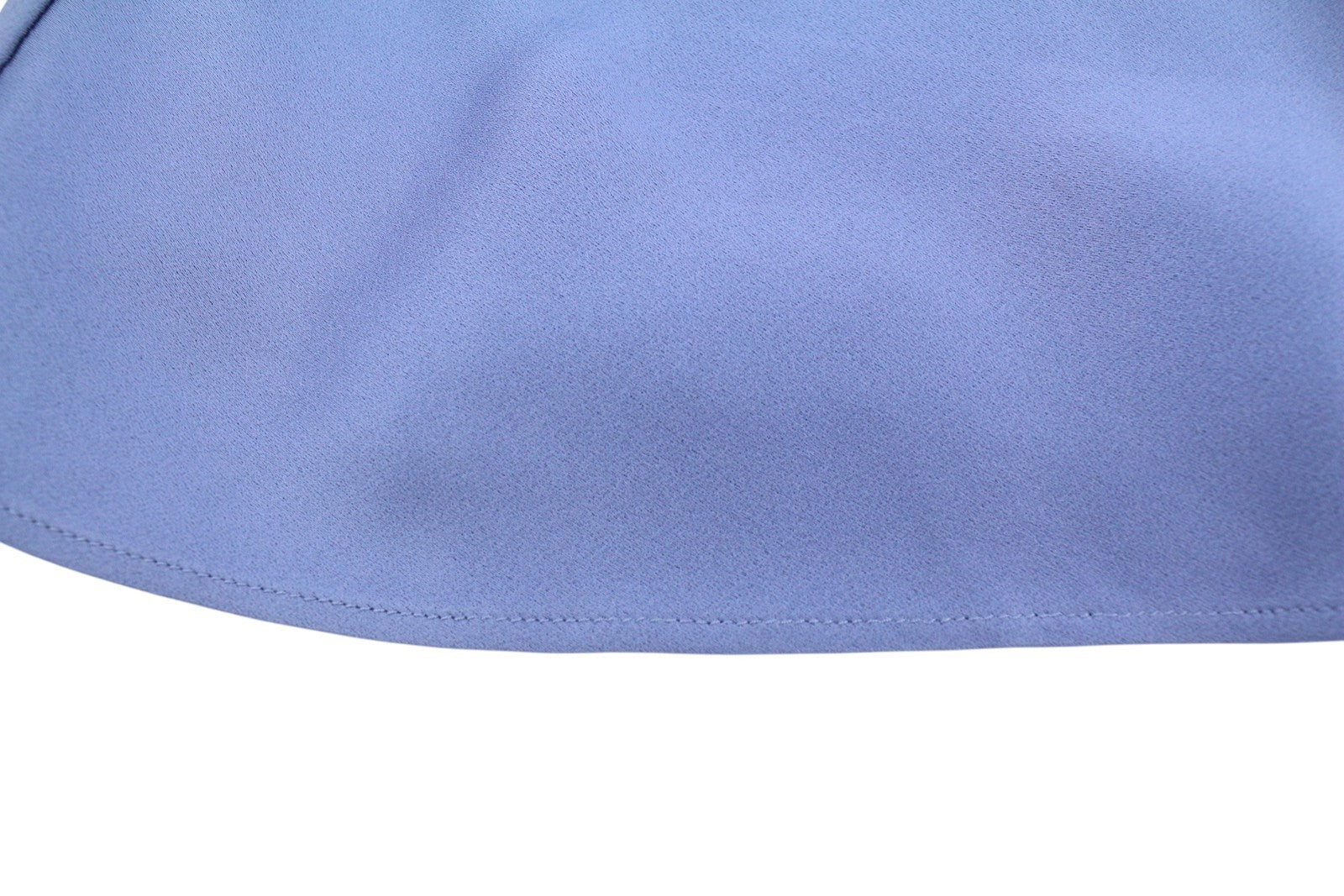 MAX MARA Women Blouse EU38 Blue Spaghetti Strap Glossy Look Lined