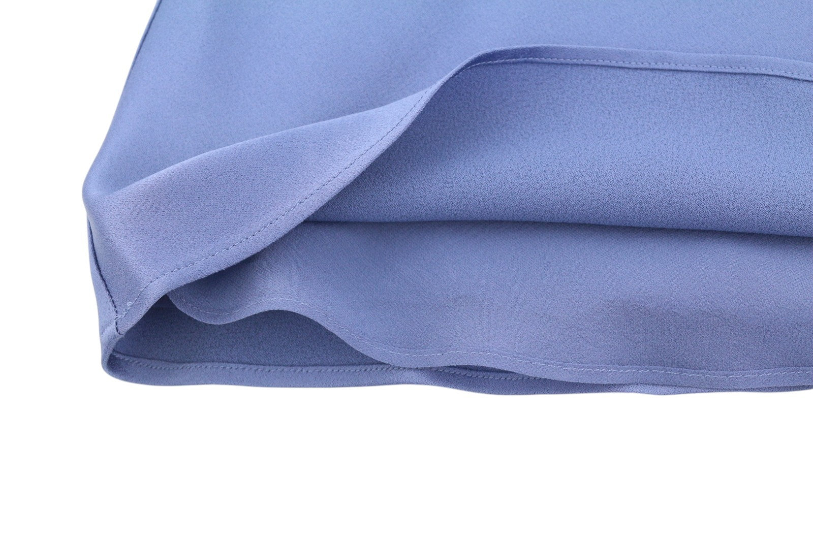 MAX MARA Women Blouse EU38 Blue Spaghetti Strap Glossy Look Lined