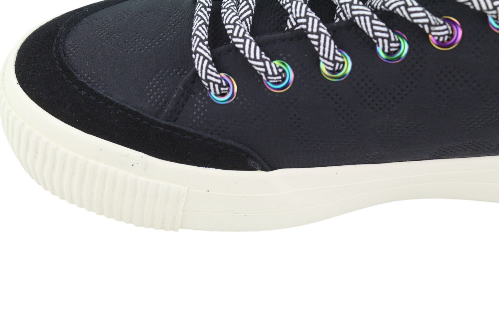 DESIGUAL Street Padded Women Sneakers EU40 Black Leather Lace Up Platform