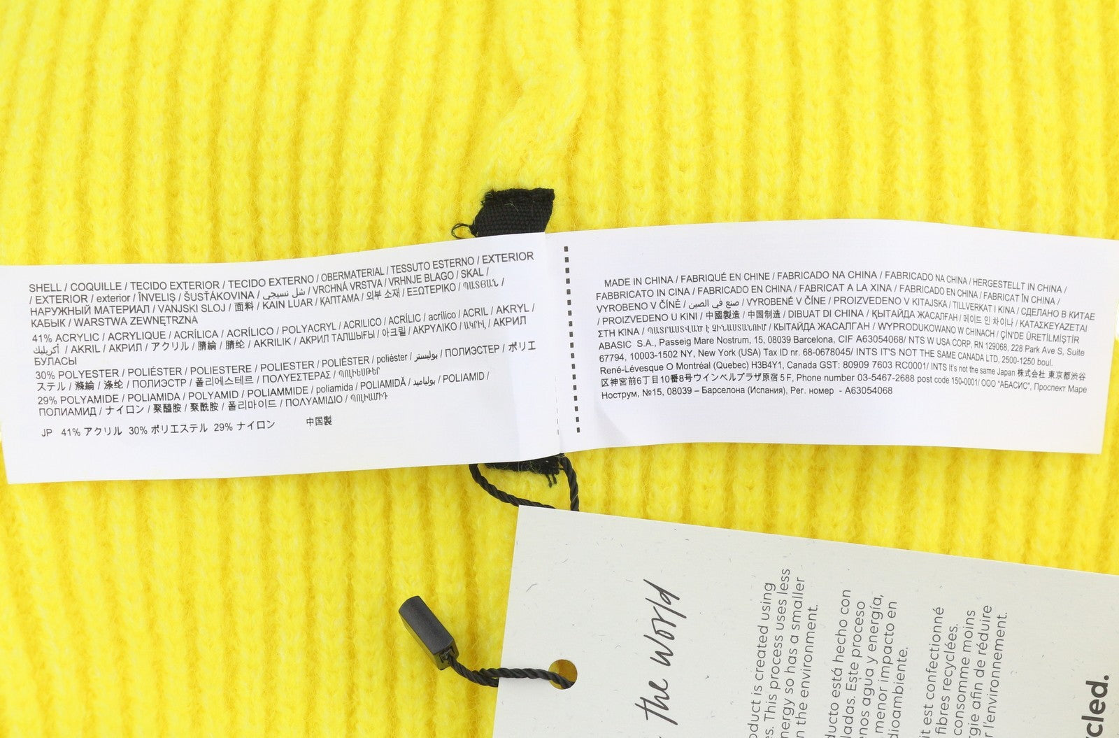 DESIGUAL Pack Gift Box Plain Women Gloves & Hat Set OS Yellow Knit Duo