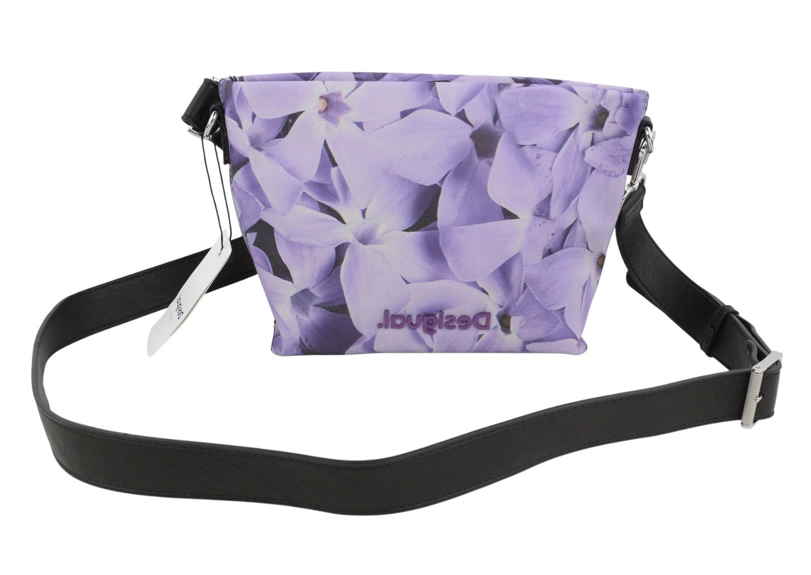 DESIGUAL Bols Imperial Patch Calpe Women Bag OS Purple Flower Print Crossbody