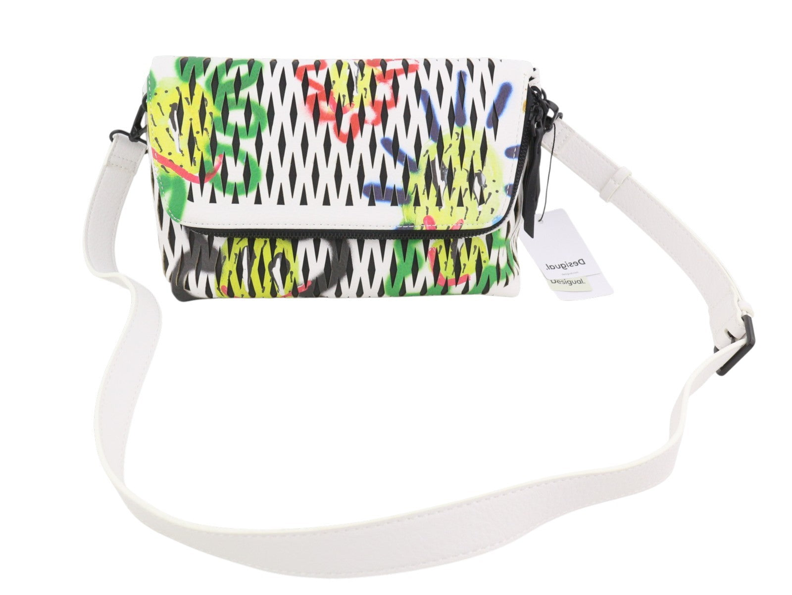 DESIGUAL Arty Pepo Vanecia Women Bag OS Multicolor Textured Crossbody