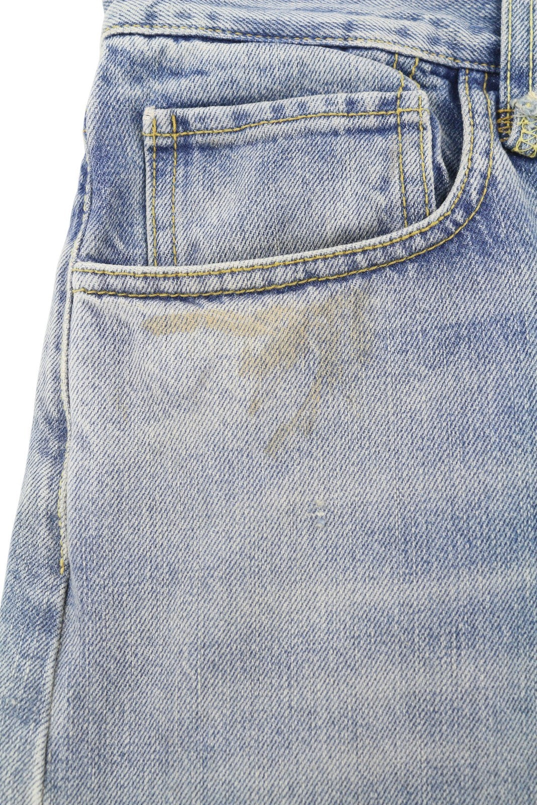 R13 Venti Women Jeans 28 Veiled Blue Faded Whisker Baggy Low Rise