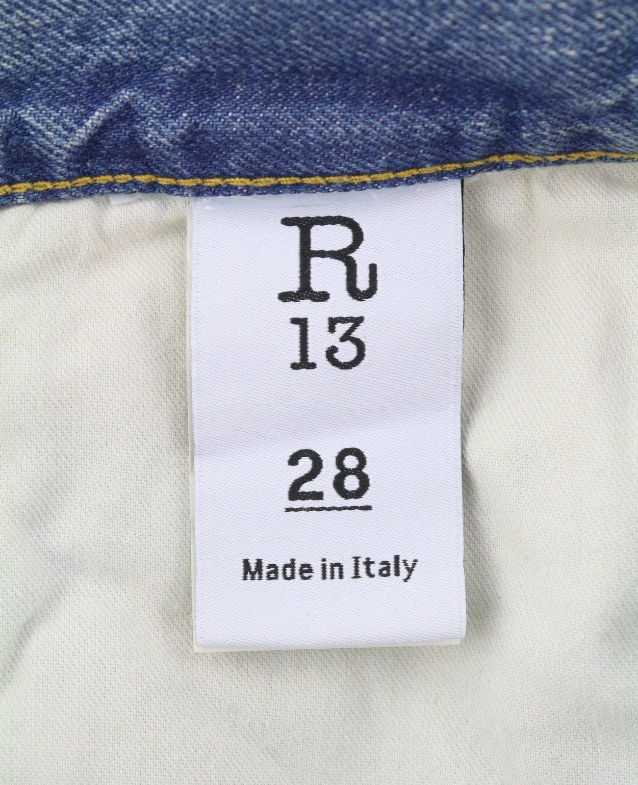 R13 Venti Women Jeans 28 Veiled Blue Faded Whisker Baggy Low Rise