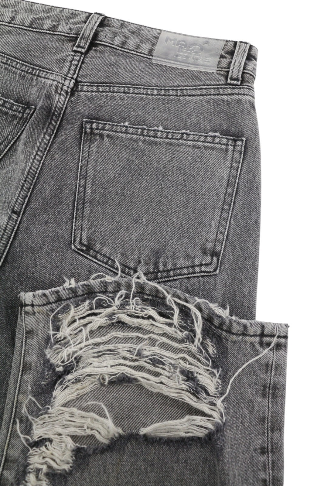THE GIVING MOVEMENT Fifty Made Women Jeans W30 Grey Ripped Limited Edition