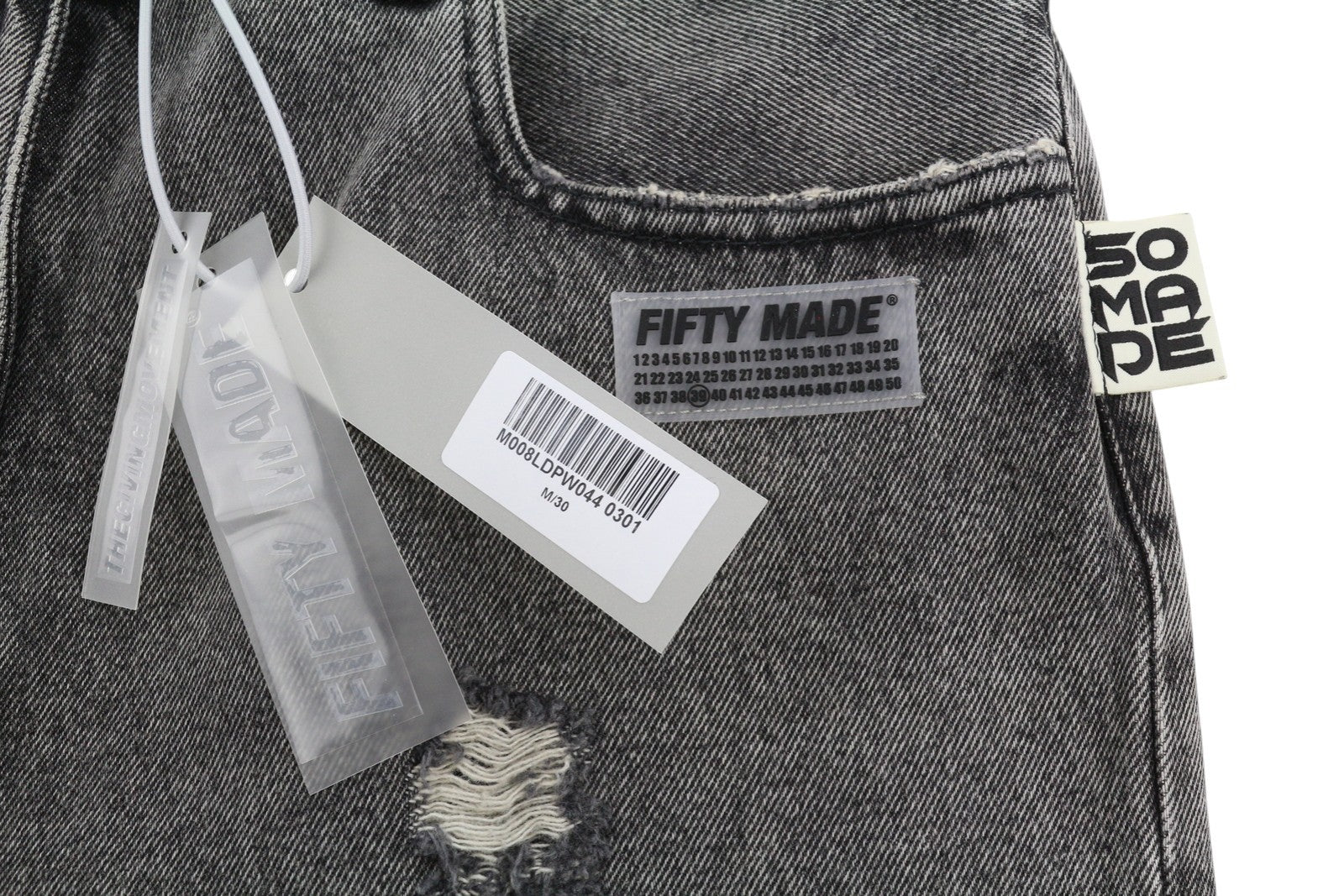 THE GIVING MOVEMENT Fifty Made Women Jeans W30 Grey  Limited Edition