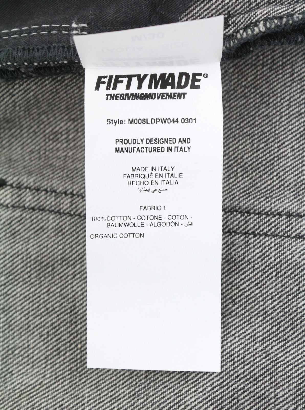 THE GIVING MOVEMENT Fifty Made Women Jeans W30 Grey  Limited Edition