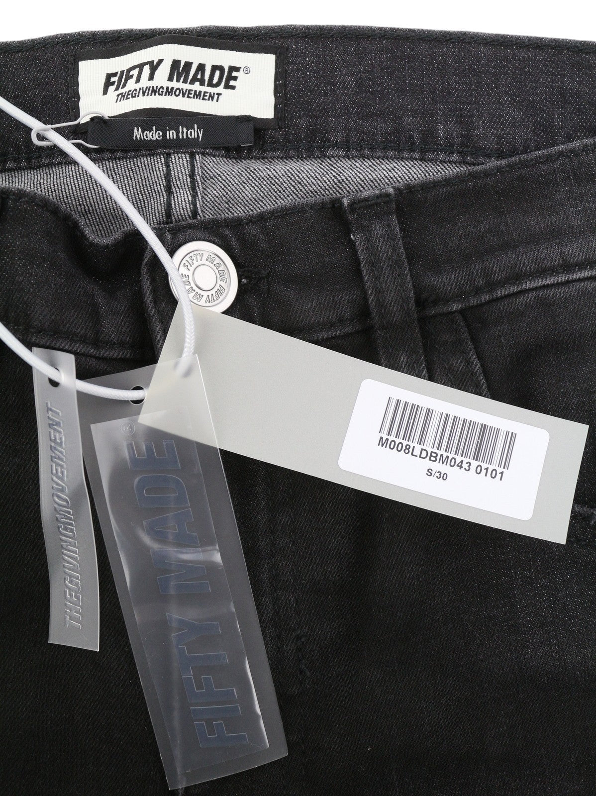THE GIVING MOVEMENT Fifty Made Men Jeans W30 Ripped Skinny Limited Edition