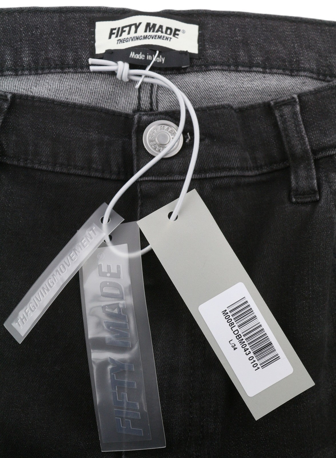 THE GIVING MOVEMENT Fifty Made Men Jeans W34 Ripped Skinny Limited Edition