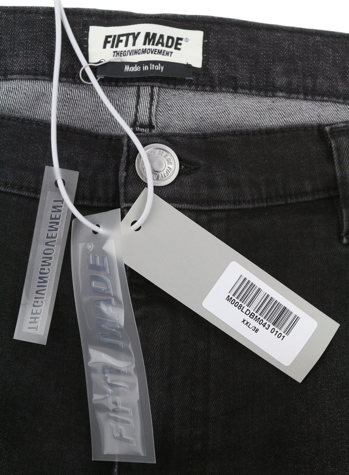 THE GIVING MOVEMENT Fifty Made Men Jeans W38 Ripped Skinny Limited Edition
