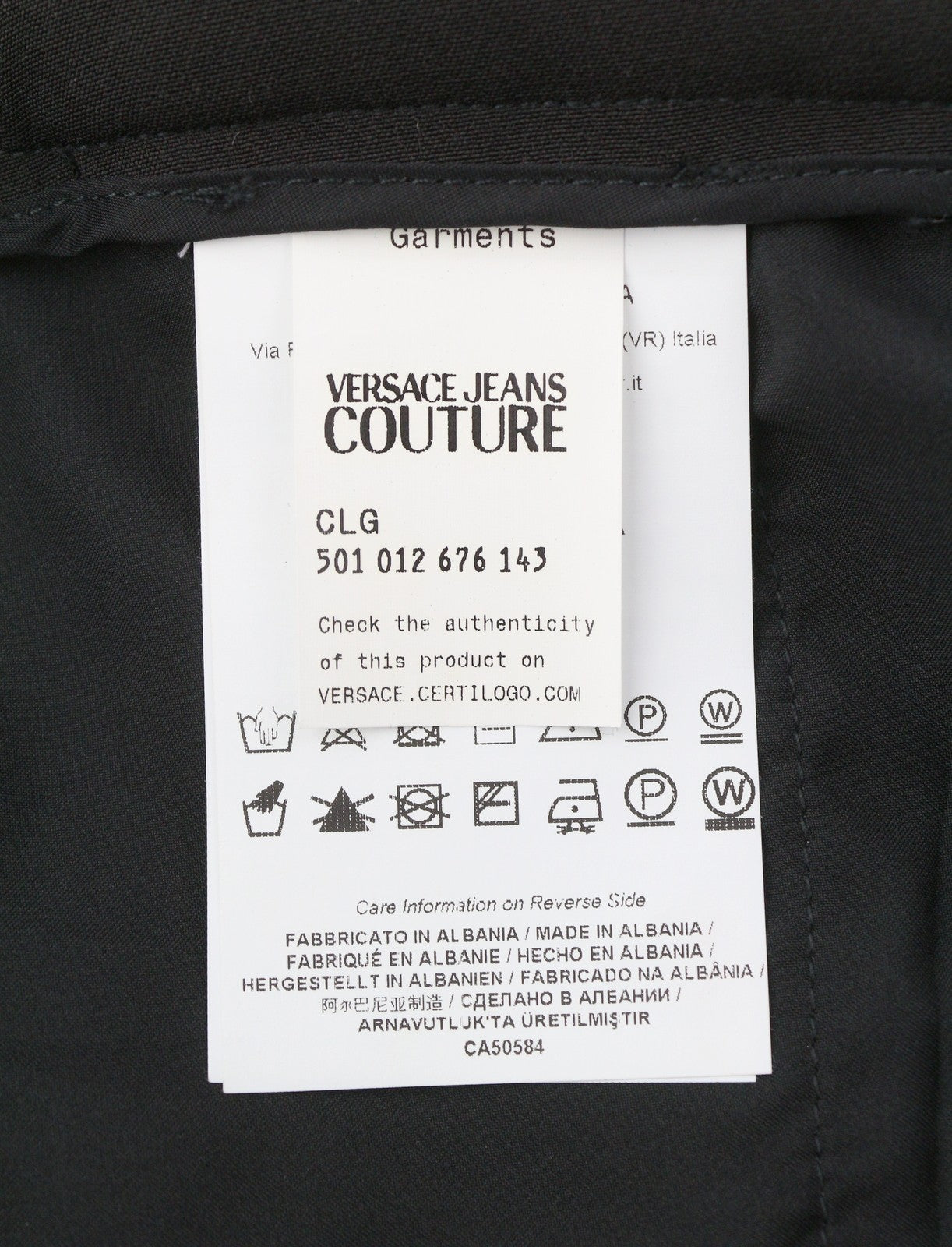 VERSACE JEANS COUTURE Cady Bistretch Print Logo Women Trousers W26 RRP350