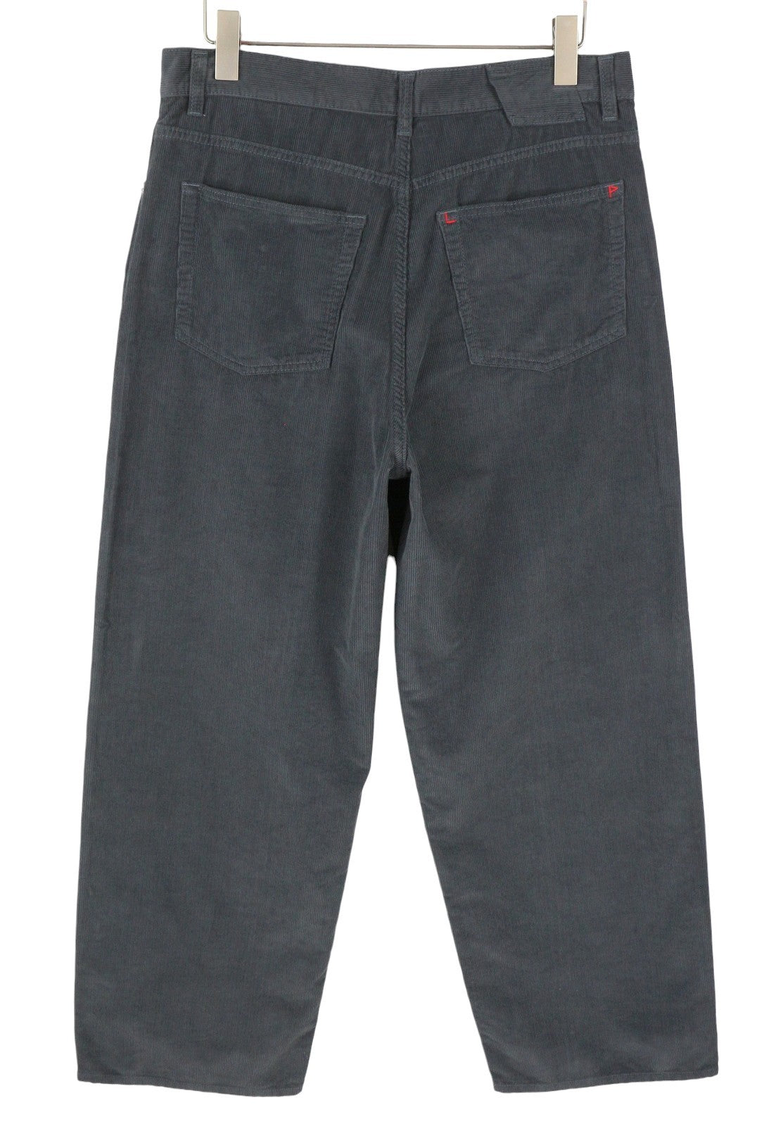 LE PERE Wide Leg Men Trousers W34 Navy Corduroy Button Fly FW25/26