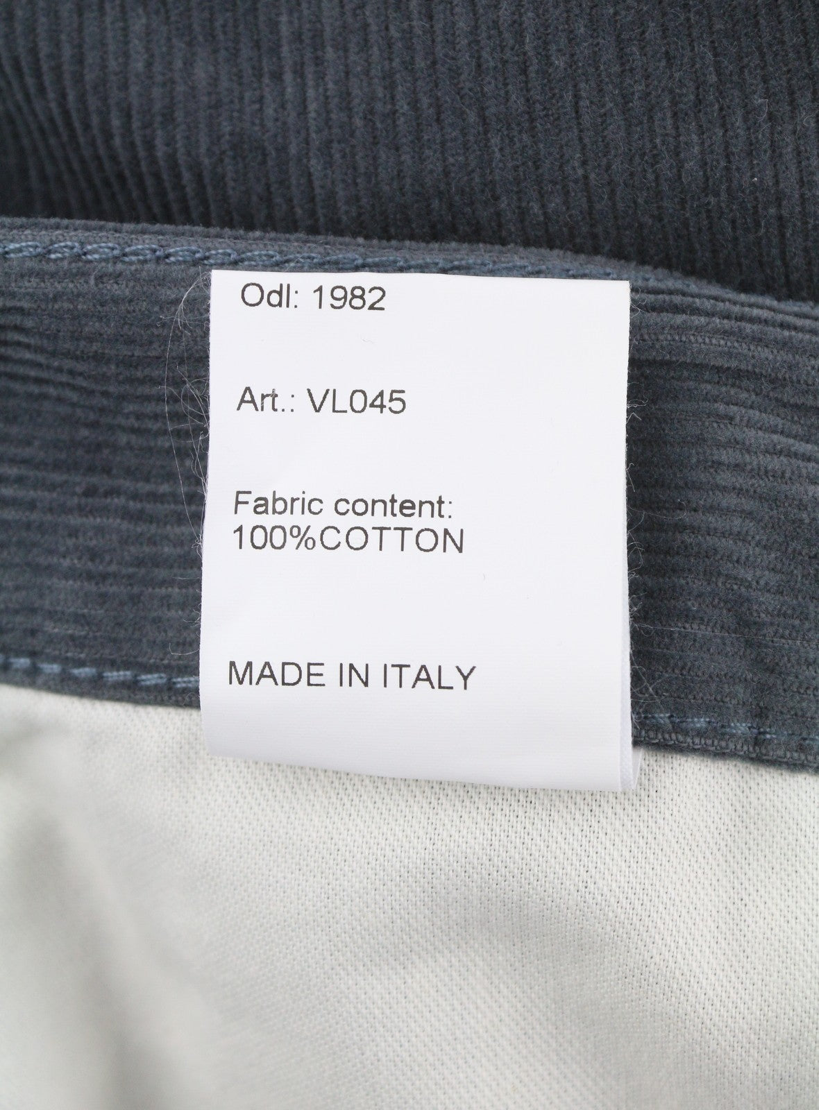 LE PERE Wide Leg Men Trousers W34 Navy Corduroy Button Fly FW25/26