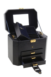 TIME RESISTANCE A Handful Of Dust Women Jewelry Box OS Blue Leather RRP315