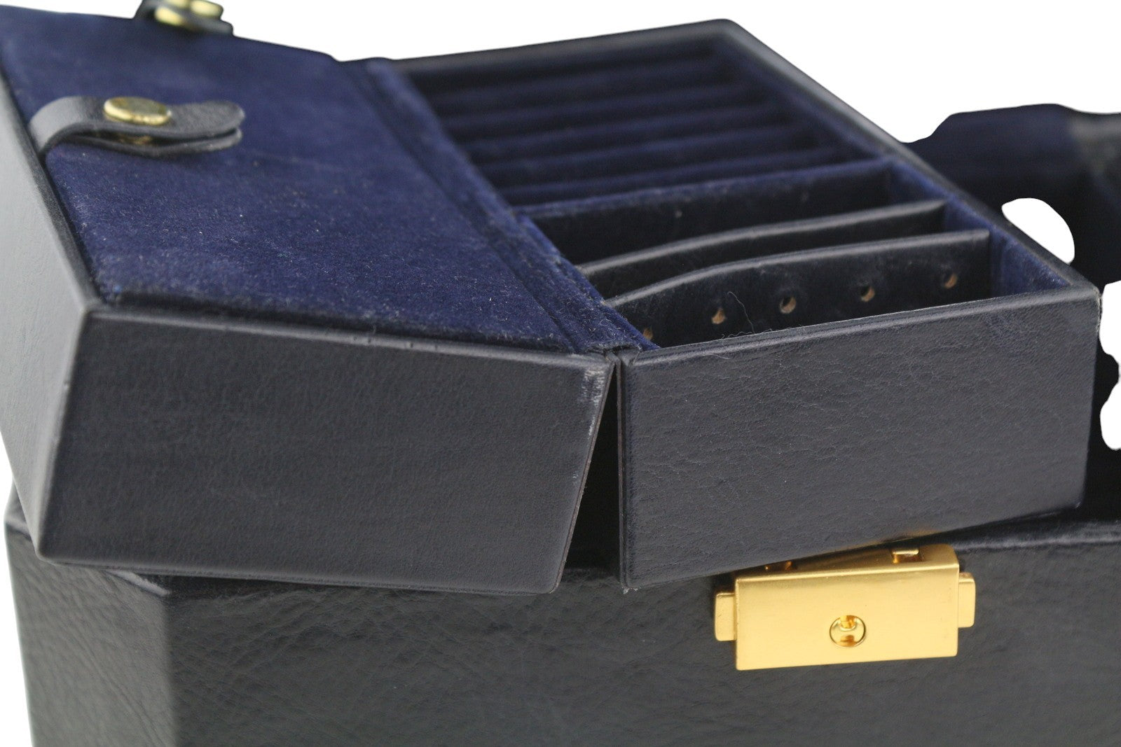 TIME RESISTANCE A Handful Of Dust Women Jewelry Box OS Blue Leather RRP315