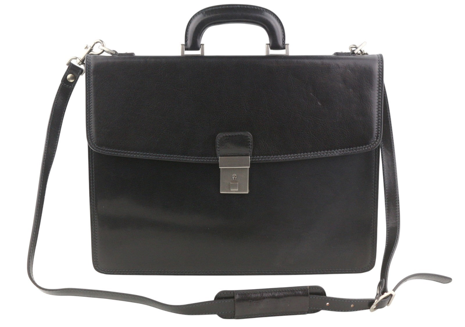 TIME RESISTANCE The Sound of the Mountain Men Bag OS Leather Briefcase RRP270
