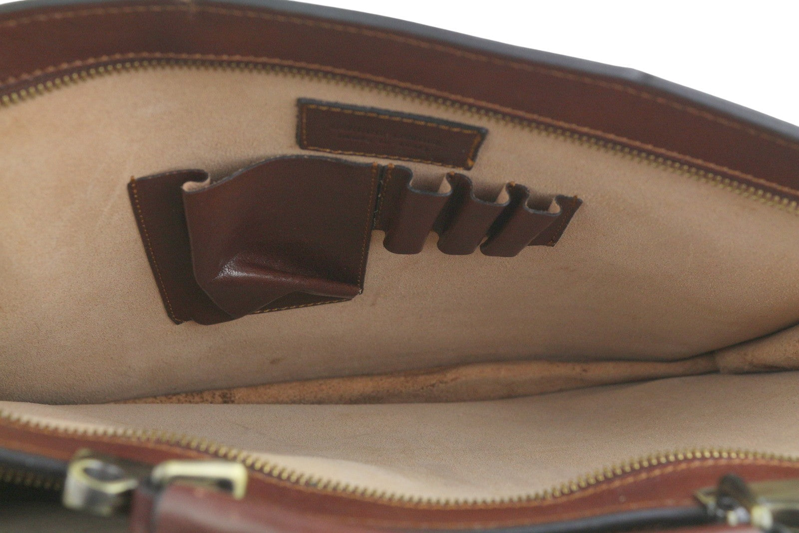TIME RESISTANCE The Prophet Men Bag Brown Leather Large Satched Briefcase RRP320