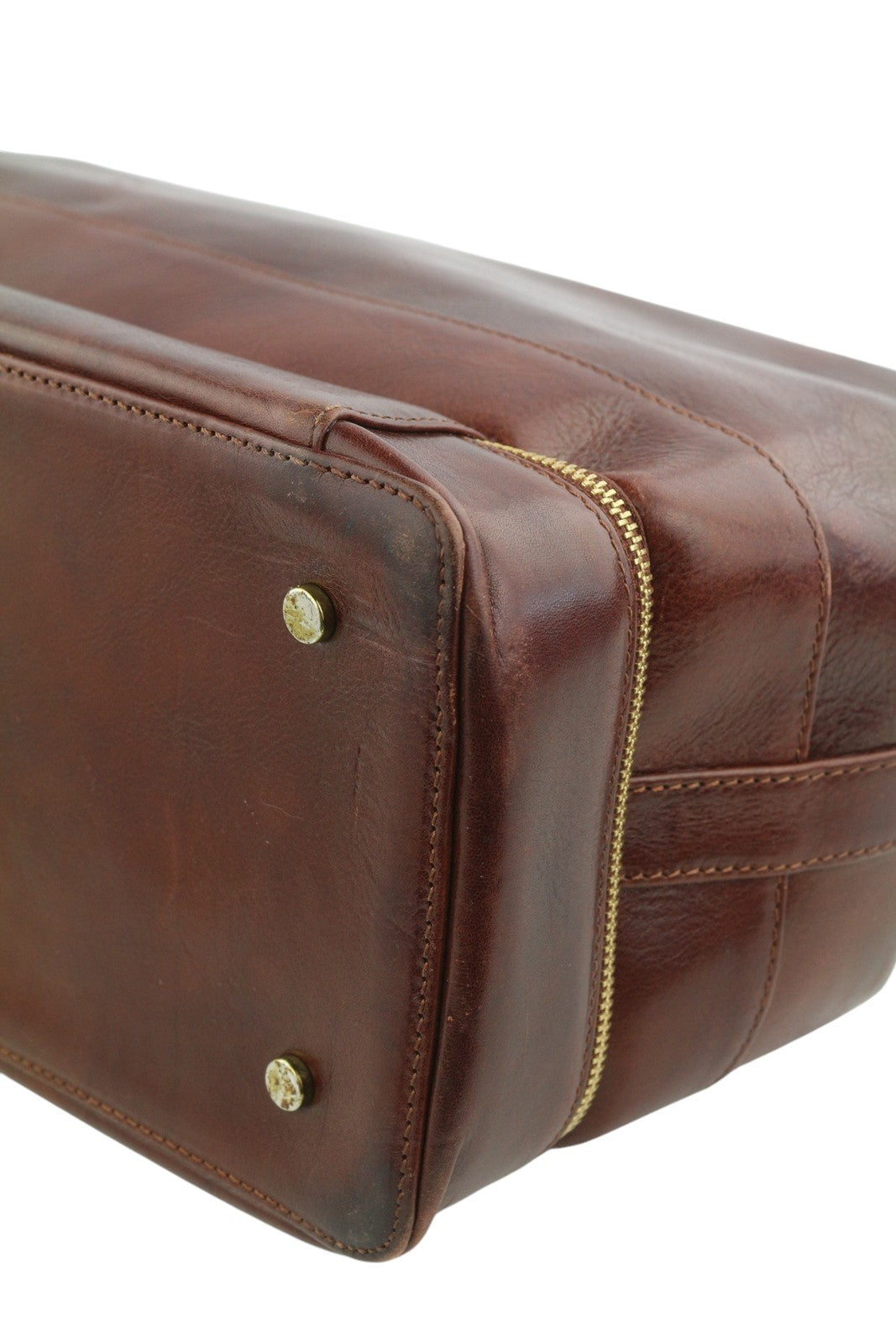 TIME RESISTANCE The Master And Margarita Men Bag OS Brown Leather Doctor RRP400