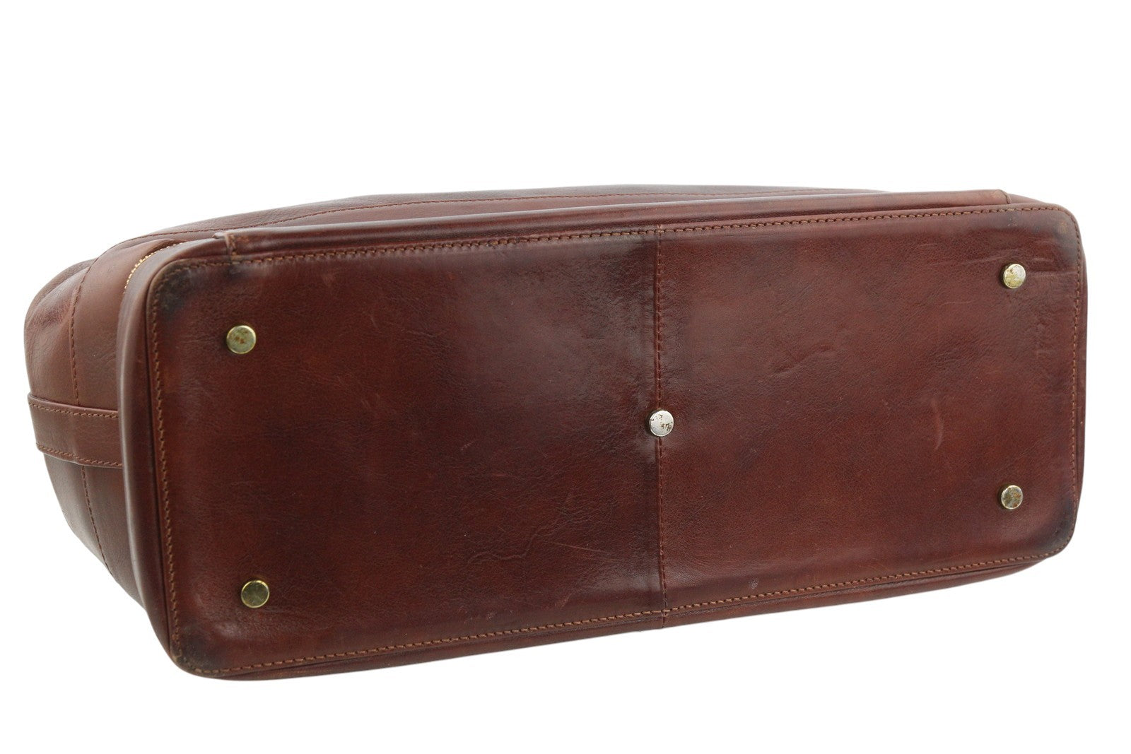 TIME RESISTANCE The Master And Margarita Men Bag OS Brown Leather Doctor RRP400