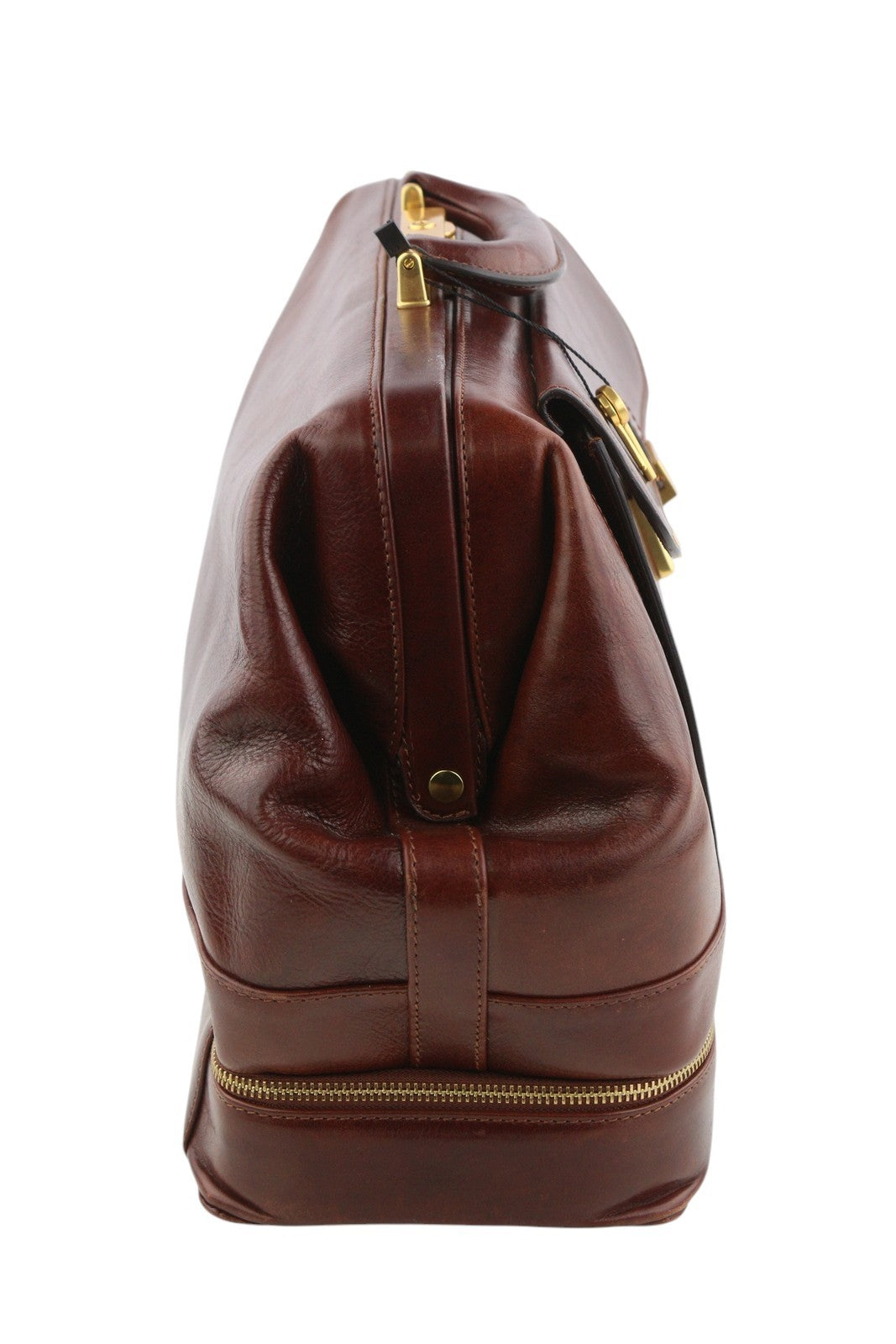TIME RESISTANCE The Master And Margarita Men Bag OS Brown Leather Doctor RRP400