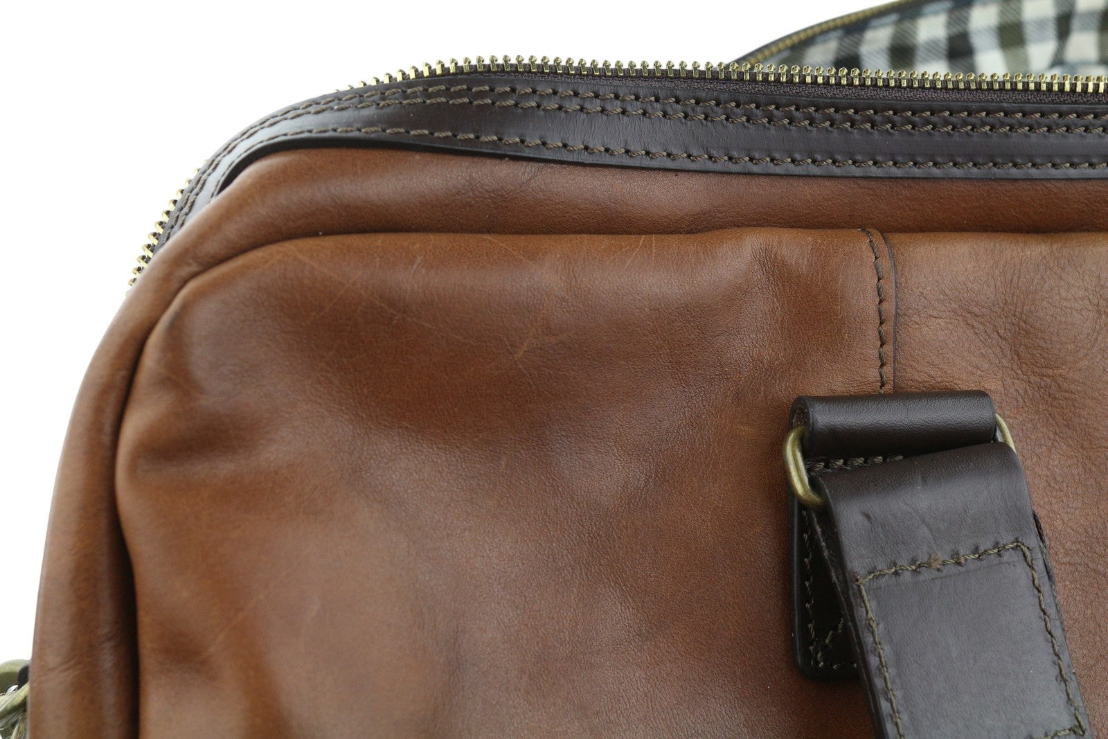 TIME RESISTANCE The Day of The Locust Men Bag OS Brown Leather Duffel RRP450