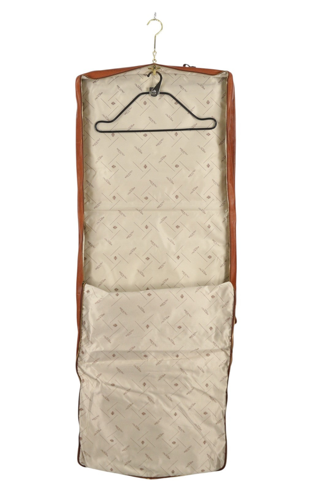 TIME RESISTANCE The Big Sleep Men Bag OS Brown Leather Garment Bag RRP550