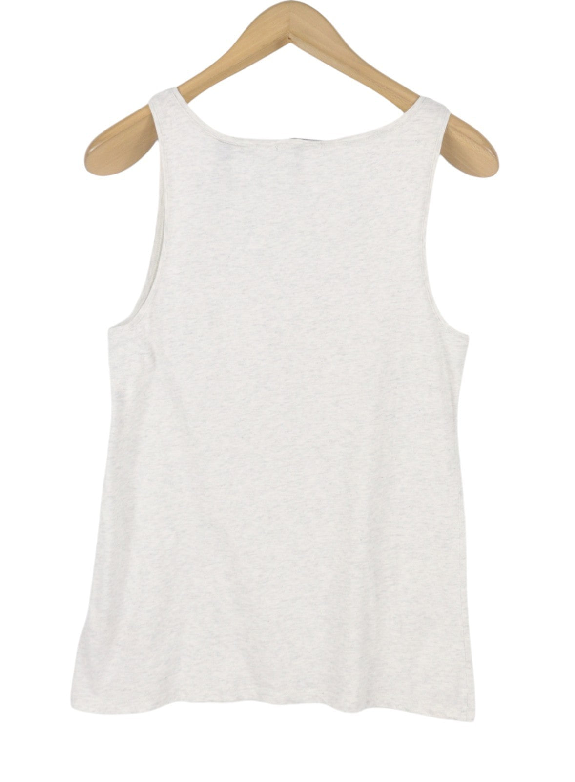 MAISON SCOTCH Women T-Shirt P XS Grey Melange Round Neck Tricot Sleeveless