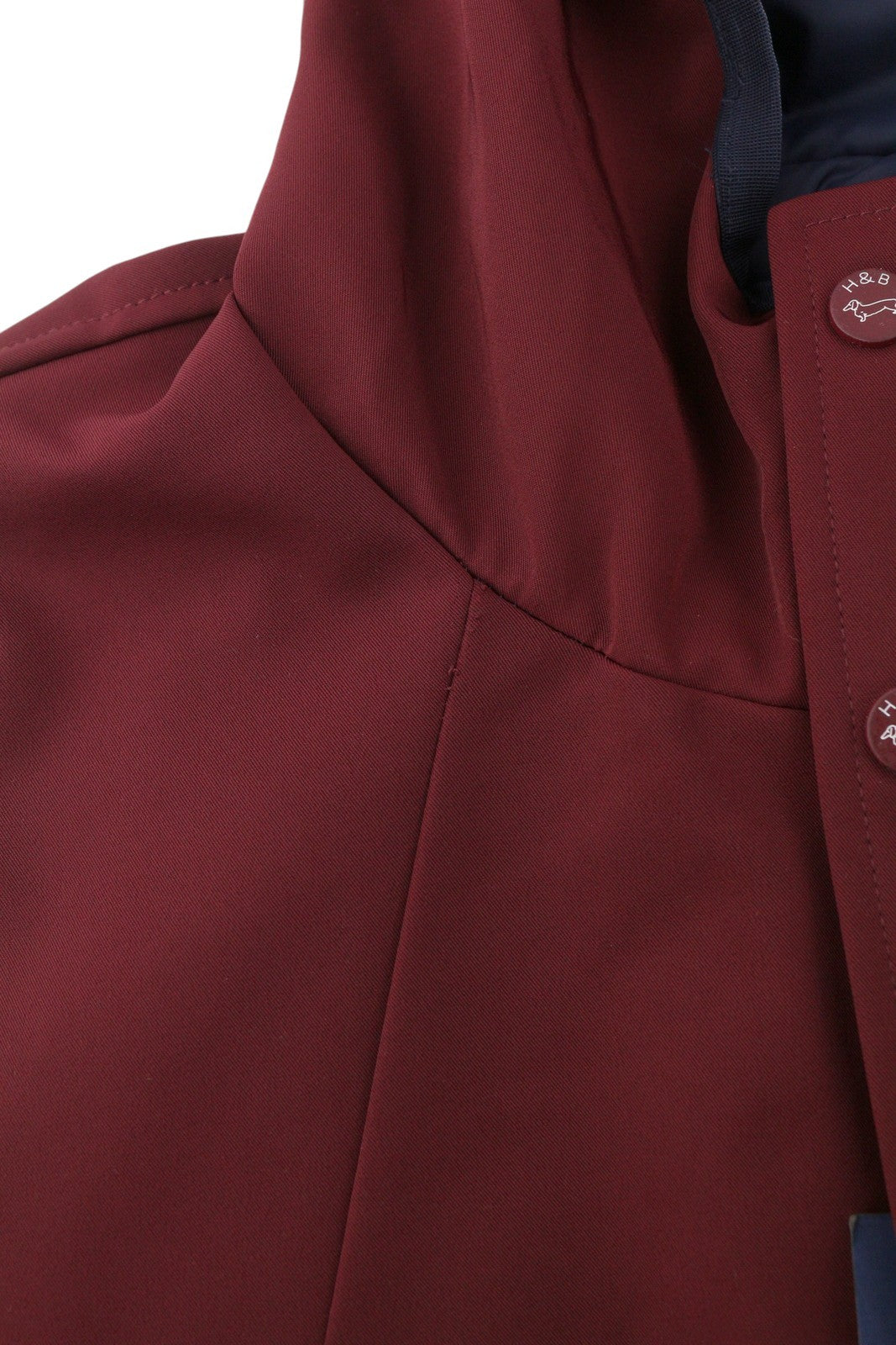 HARMONT & BLAINE Men Jacket 2XL Burgundy & Blue Reversible Padded Hooded