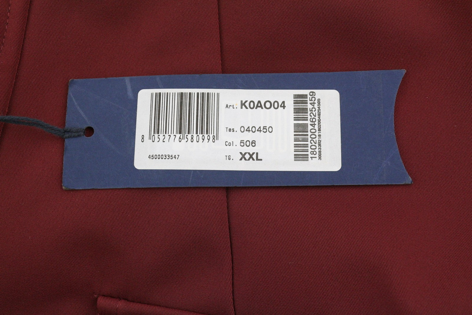 HARMONT & BLAINE Men Jacket 2XL Burgundy & Blue Reversible Padded Hooded