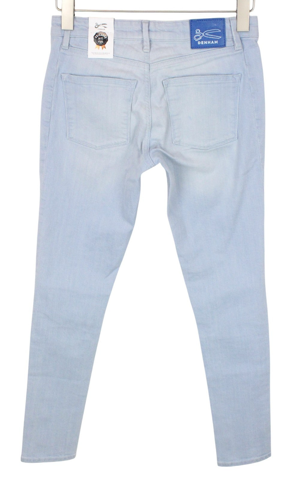 DENHAM Spray Helix Women Jeans W27/L32 Light Blue Stretch Super Tight Fitted