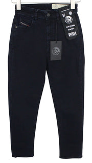 DIESEL D-Eiselle 069GL Women Jeans W24/L30 Black Stretch Straight Girl High Rise